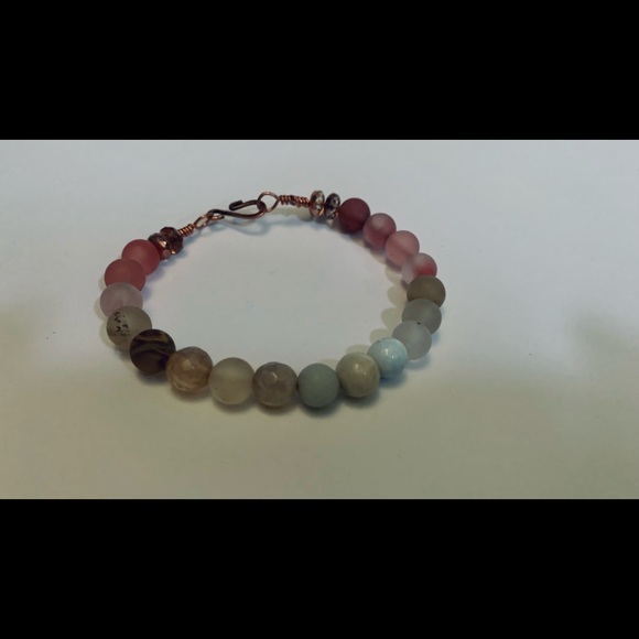 Natural Agate Stone Beads Wire Wrapped New - Picture 6 of 7